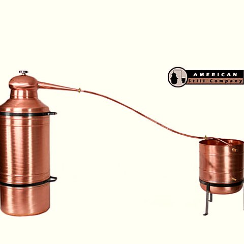 Onion-Head Copper Pot Still — 13 Gallon
