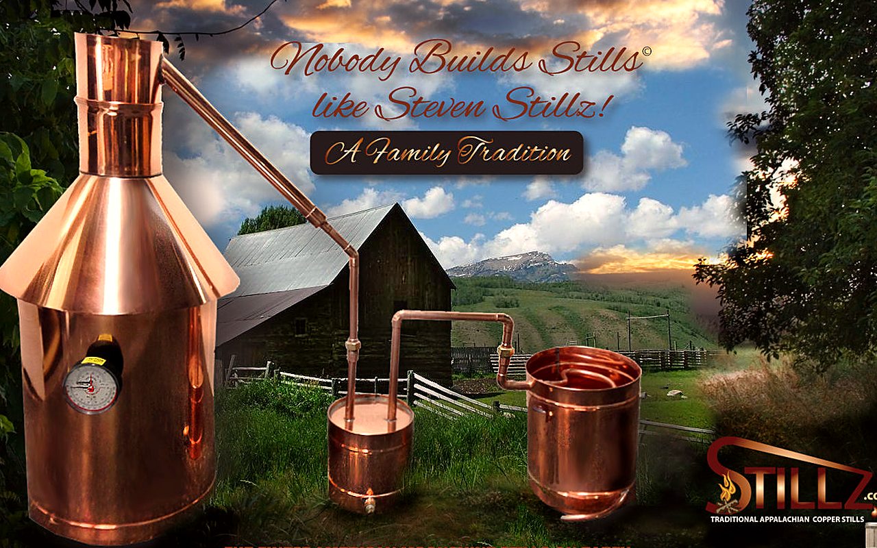 6 Gallon Copper Still with Thumper & Worm - Ready to Run