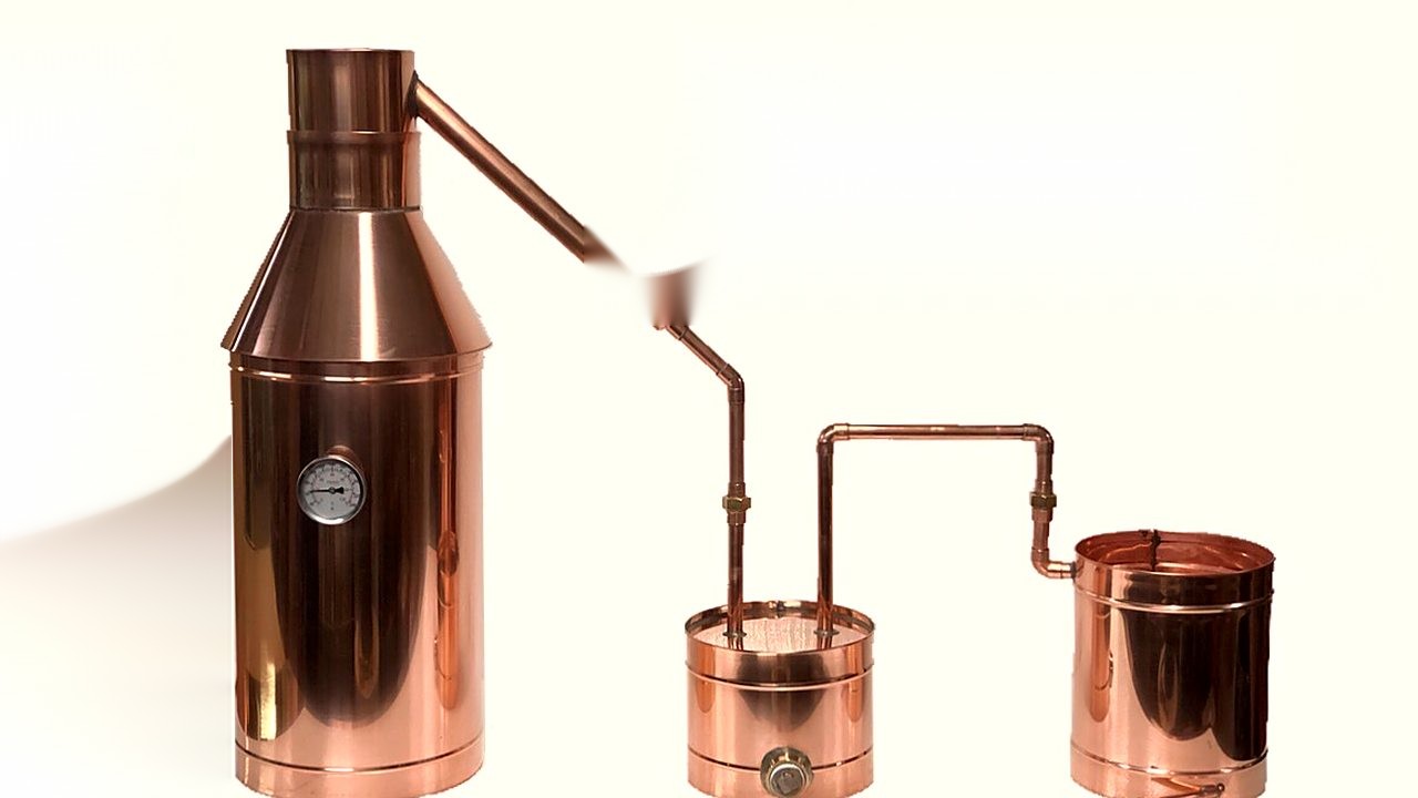 6 Gallon Copper Moonshine Still - Heavy 20 oz. Build with Thumper & Worm