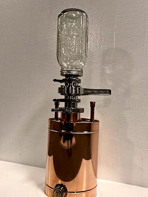 1/2 Gallon Glass Jar Infuser with 4