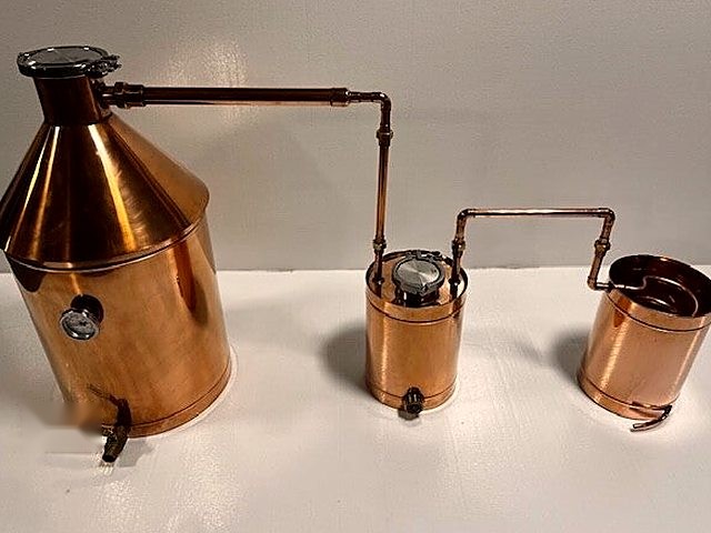 10 Gallon Copper Starter Still with Thumper and Worm