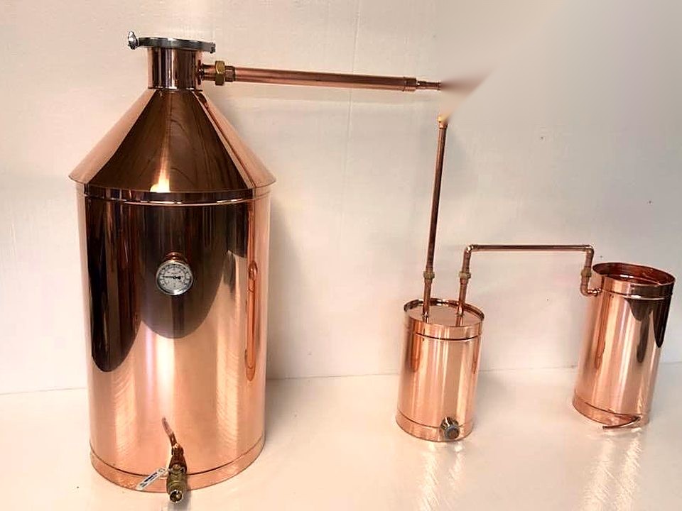 25 Gallon Copper Still Kit with 4